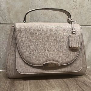 Kate Spade Pebbled Grey Leather Handbag
